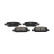 Brake pad set, disc brake KBP-10066 Kavo parts