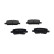 Brake pad set, disc brake KBP-10067 Kavo parts