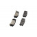 Brake Pad Set, disc brake KBP-1010 Kavo parts, Thumbnail 3