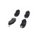 Brake Pad Set, disc brake KBP-1011 Kavo parts, Thumbnail 3