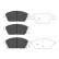 Brake Pad Set, disc brake KBP-1014 Kavo parts