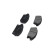 Brake Pad Set, disc brake KBP-1014 Kavo parts, Thumbnail 3