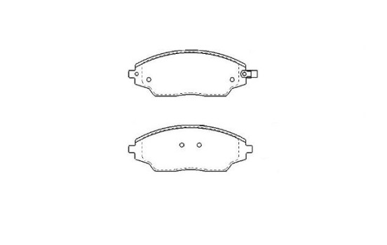 Brake Pad Set, disc brake KBP-1021 Kavo parts