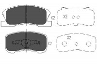 Brake Pad Set, disc brake KBP-1508 Kavo parts