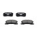 Brake Pad Set, disc brake KBP-1508 Kavo parts, Thumbnail 2