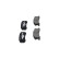 Brake Pad Set, disc brake KBP-1508 Kavo parts, Thumbnail 5