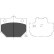 Brake Pad Set, disc brake KBP-1509 Kavo parts