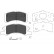 Brake Pad Set, disc brake KBP-1511 Kavo parts