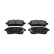 Brake Pad Set, disc brake KBP-1514 Kavo parts