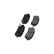 Brake Pad Set, disc brake KBP-1514 Kavo parts, Thumbnail 2