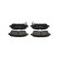 Brake Pad Set, disc brake KBP-1514 Kavo parts, Thumbnail 3