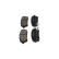 Brake Pad Set, disc brake KBP-1514 Kavo parts, Thumbnail 4