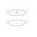 Brake Pad Set, disc brake KBP-1517 Kavo parts