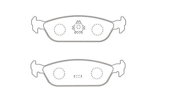 Brake Pad Set, disc brake KBP-1517 Kavo parts