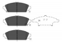 Brake Pad Set, disc brake KBP-2010 Kavo parts