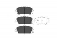 Brake Pad Set, disc brake KBP-2013 Kavo parts