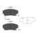 Brake Pad Set, disc brake KBP-2021 Kavo parts