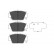 Brake Pad Set, disc brake KBP-2032 Kavo parts