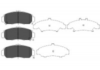 Brake Pad Set, disc brake KBP-2047 Kavo parts