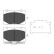 Brake Pad Set, disc brake KBP-2048 Kavo parts
