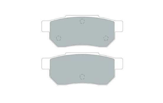 Brake Pad Set, disc brake KBP-2051 Kavo parts
