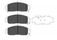 Brake Pad Set, disc brake KBP-2052 Kavo parts