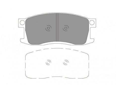 Brake Pad Set, disc brake KBP-2054 Kavo parts