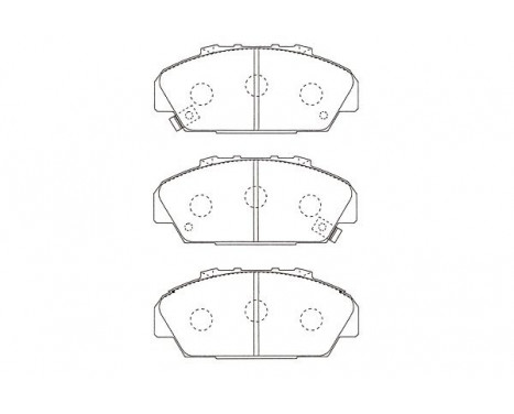 Brake Pad Set, disc brake KBP-2063 Kavo parts