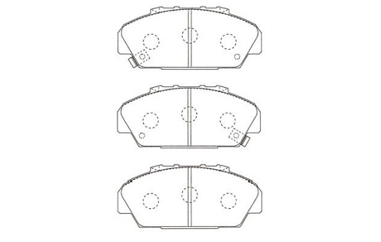 Brake Pad Set, disc brake KBP-2063 Kavo parts