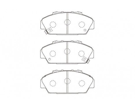 Brake Pad Set, disc brake KBP-2063 Kavo parts, Image 2