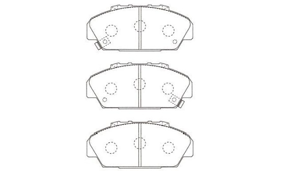 Brake Pad Set, disc brake KBP-2063 Kavo parts, Image 2
