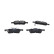 Brake Pad Set, disc brake KBP-2066 Kavo parts