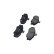 Brake Pad Set, disc brake KBP-3002 Kavo parts, Thumbnail 3