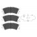 Brake Pad Set, disc brake KBP-3004 Kavo parts