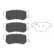 Brake Pad Set, disc brake KBP-3005 Kavo parts