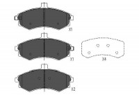 Brake Pad Set, disc brake KBP-3006 Kavo parts