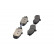 Brake Pad Set, disc brake KBP-3006 Kavo parts, Thumbnail 3