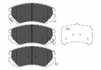 Brake Pad Set, disc brake KBP-3008 Kavo parts