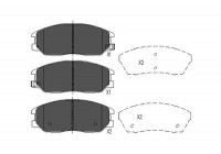 Brake Pad Set, disc brake KBP-3021 Kavo parts