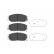 Brake Pad Set, disc brake KBP-3021 Kavo parts