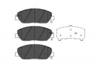 Brake Pad Set, disc brake KBP-3023 Kavo parts