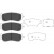 Brake Pad Set, disc brake KBP-3024 Kavo parts