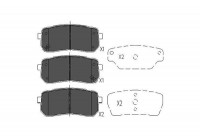 Brake Pad Set, disc brake KBP-3026 Kavo parts