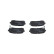 Brake Pad Set, disc brake KBP-3026 Kavo parts, Thumbnail 4