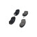 Brake Pad Set, disc brake KBP-3027 Kavo parts, Thumbnail 3