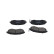 Brake Pad Set, disc brake KBP-3027 Kavo parts, Thumbnail 4