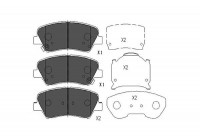 Brake Pad Set, disc brake KBP-3030 Kavo parts