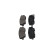 Brake Pad Set, disc brake KBP-3034 Kavo parts, Thumbnail 5