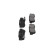 Brake Pad Set, disc brake KBP-3035 Kavo parts, Thumbnail 5