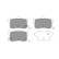 Brake Pad Set, disc brake KBP-3037 Kavo parts